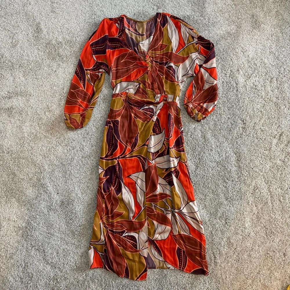 ANTHROPOLOGIE Floral Printed Midi Dress - Picture 3 of 8